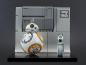 Preview: BB-8 & D-O Modellbausatz