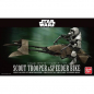 Preview: Scout Trooper & Speeder Bike 1:12, Star Wars Modellbausatz von Bandai