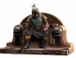 Preview: Boba Fett on Throne Statue 1:7 Premier Collection, Star Wars: The Mandalorian, 24 cm