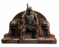 Preview: Boba Fett on Throne Statue 1:7 Premier Collection, Star Wars: The Mandalorian, 24 cm