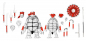 Preview: Black and White First Turtles (Mirage Comics) Actionfiguren, Teenage Mutant Ninja Turtles, 18 cm