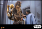 Preview: Chewbacca & Disassembled C-3PO Actionfigur 1:6 Movie Masterpiece Series, Star Wars: Episode V, 36 cm