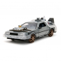 Preview: DeLorean (Railroad Wheels) Time Machine Diecast Model 1/24 Hollywood Rides, Back to the Future Part III