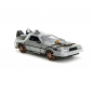 Preview: DeLorean (Railroad Wheels) Time Machine Diecast Model 1/24 Hollywood Rides, Back to the Future Part III