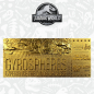 Preview: Gyrosphere Ticket (vergoldet) Limited Edition, Jurassic World