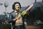 Preview: Ultimate Leatherface (Pretty Woman Mask) Actionfigur 50th Anniversary, Texas Chainsaw Massacre, 18 cm