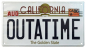 Preview: Outatime License Plate 1/1 Replica, Back to the Future