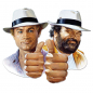 Preview: Bud Spencer & Terence Hill 3D Tin Sign, Double Trouble, 45 x 45 cm