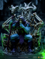 Preview: Skeletor on Throne Statue 1:10 Art Scale Deluxe, Masters of the Universe, 29 cm