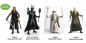 Preview: Der Herr der Ringe Actionfiguren BST AXN 4er-Pack, 13 cm