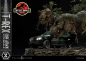 Preview: T-Rex Cliff Attack Statue 1:15 Legacy Museum Collection, Vergessene Welt: Jurassic Park, 53 cm