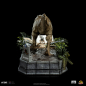 Preview: T-Rex attacks Donald Gennaro Statue 1:20 Demi Art Scale, Jurassic Park, 30 cm