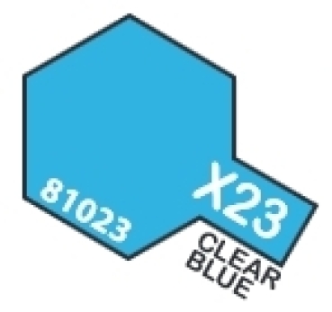 X-23 Clear Blue Acrylic Paint 23ml X23 - Tamiya