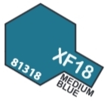 Tamiya - Acrylic XF18 Flat, Med Blue 23ml (81318)