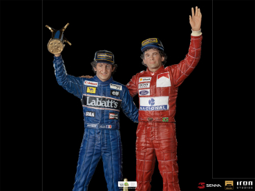 Alain Prost & Ayrton Senna (The Last Podium) Statue 1/10 Art Scale Deluxe, 27 cm