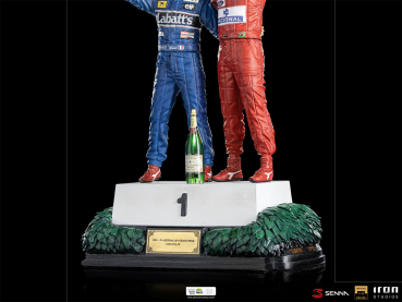 Alain Prost & Ayrton Senna (The Last Podium) Statue 1/10 Art Scale Deluxe, 27 cm