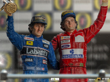 Alain Prost & Ayrton Senna (The Last Podium) Statue 1/10 Art Scale Deluxe, 27 cm