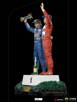 Alain Prost & Ayrton Senna (The Last Podium) Statue 1:10 Art Scale Deluxe, 27 cm