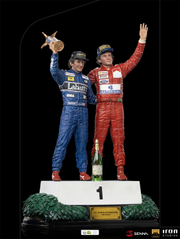 Alain Prost & Ayrton Senna (The Last Podium) Statue 1/10 Art Scale Deluxe, 27 cm