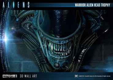 Alien Warrior Head Trophy