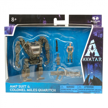 AMP Suit & Colonel Miles Quaritch Action Figure World of Pandora, Avatar