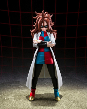 Android 21 (Lab Coat) Action Figure S.H.Figuarts Web Exclusive, Dragon Ball FighterZ, 15 cm