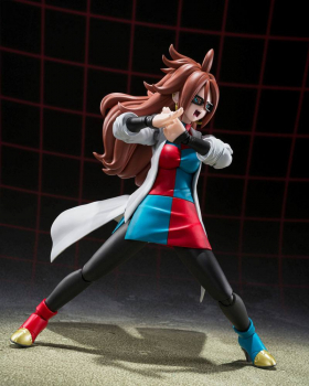 Android 21 (Lab Coat) Action Figure S.H.Figuarts Web Exclusive, Dragon Ball FighterZ, 15 cm