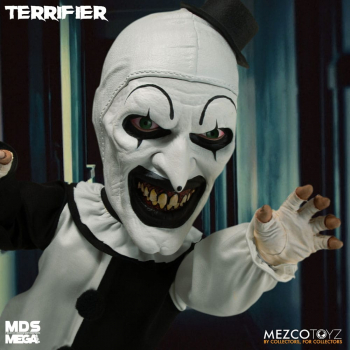 Art the Clown Doll Mega Scale Mezco Designer Series, Terrifier, 38 cm