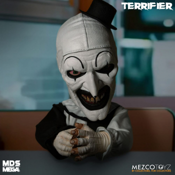 Art the Clown Puppe Mega Scale Mezco Designer Series, Terrifier, 38 cm