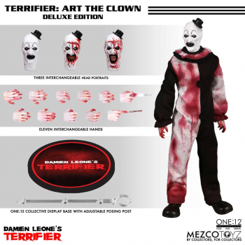 Art the Clown (Deluxe Edition) Actionfigur 1:12 Mezco, Terrifier, 17 cm