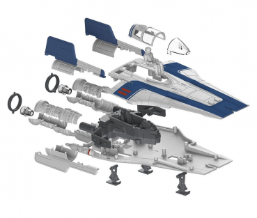 A-Wing Fighter Blue