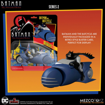 Batman & Batcycle Actionfigur 5 Points 1:18, Batman: The Animated Series, 10 cm