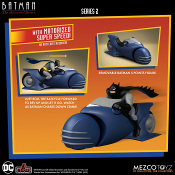 Batman & Batcycle Action Figure 5 Points 1/18, Batman: The Animated Series, 10 cm