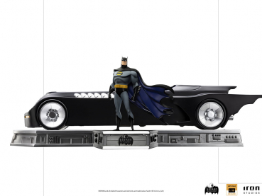 Batman & Batmobile Statue 1:10 Art Scale Deluxe, Batman: The Animated Series, 24 cm