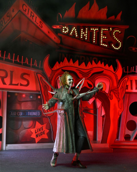 Ultimate Beetlejuice (Trench Coat with Spikes) Actionfigur & Dante's Inferno Room Deluxe Set