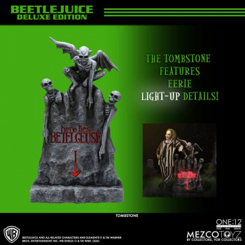 Beetlejuice Action Figure 1/12 Mezco Deluxe Edition, 18 cm