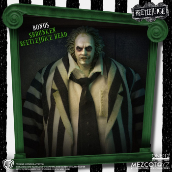 Beetlejuice Action Figure 1/12 Mezco Deluxe Edition, 18 cm