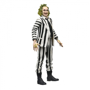 Beetlejuice (Black and White Striped Suit) Actionfigur, 18 cm