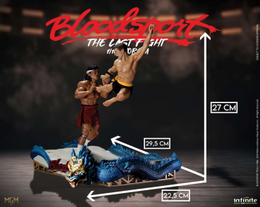 Frank Dux vs. Chong Li Statue 1/10 The Last Fight, Bloodsport, 27 cm