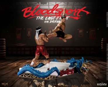 Frank Dux vs. Chong Li Statue 1:10 The Last Fight, Bloodsport, 27 cm