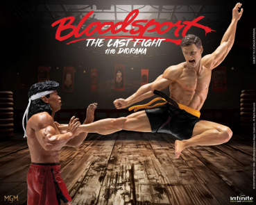 Frank Dux vs. Chong Li Statue 1:10 The Last Fight, Bloodsport, 27 cm