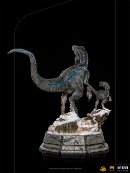 Blue and Beta Statue 1:10 Art Scale Deluxe, Jurassic World: Ein neues Zeitalter, 20 cm