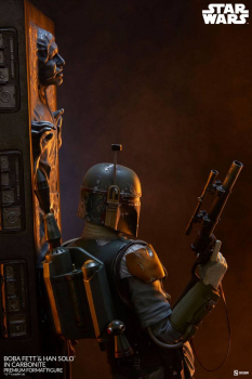 Boba Fett and Han Solo in Carbonite Statue 1:4 Premium Format, Star Wars: Episode V, 70 cm