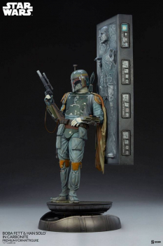 Boba Fett and Han Solo in Carbonite Statue 1:4 Premium Format, Star Wars: Episode V, 70 cm