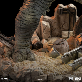 Boba Fett & Rancor Statue 1:20 Demi Art Scale, Star Wars: The Book of Boba Fett, 38 cm