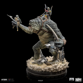 Boba Fett & Rancor Statue 1:20 Demi Art Scale, Star Wars: The Book of Boba Fett, 38 cm