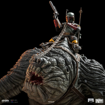 Boba Fett & Rancor Statue 1:20 Demi Art Scale, Star Wars: The Book of Boba Fett, 38 cm