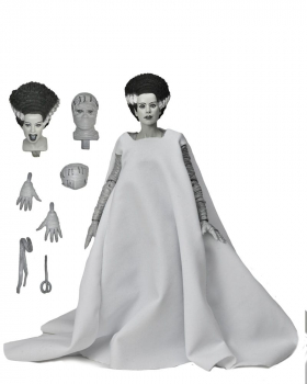 Ultimate Bride of Frankenstein (Black & White) Actionfigur Universal Monsters, Frankensteins Braut, 18 cm