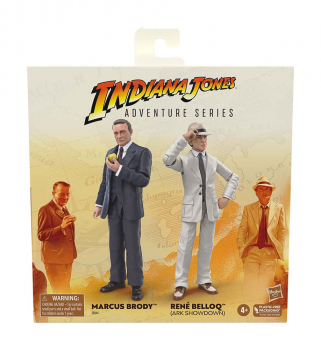 Marcus Brody & René Belloq (Ark Showdown) Actionfiguren-Doppelpack Adventure Series, Jäger des verlorenen Schatzes, 15 cm