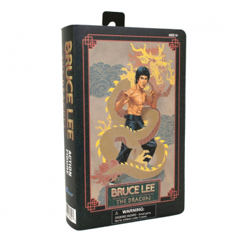 Bruce Lee - The Dragon (VHS Edition) Action Figure Select SDCC Exclusive, 18 cm